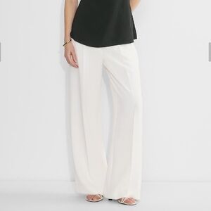 Aritzia White Wide Leg Pants